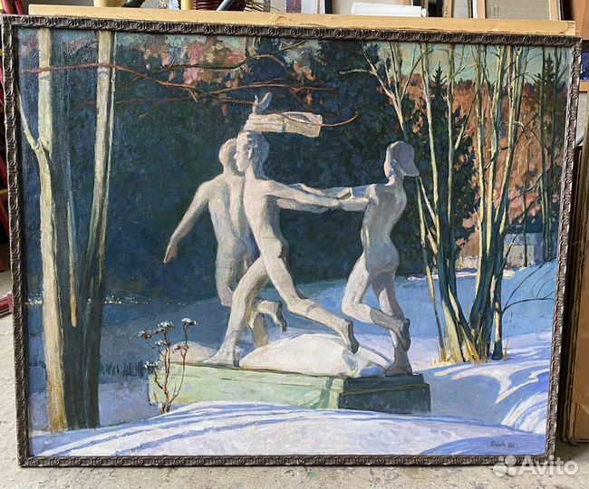 Соцреализм картины. Строительство бам