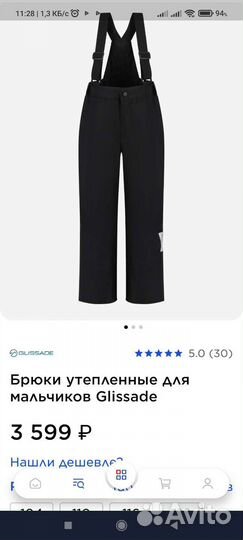 Брюки горнолыжные
