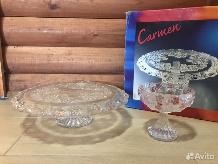 Конфетницы и тортница новое Walther-Glas