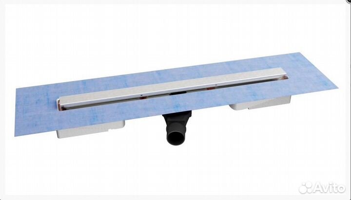 Желоб berges водосток C1 Norma 700, матовый хром