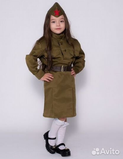 Детская военная форма для девочки 160 см 8-10 лет