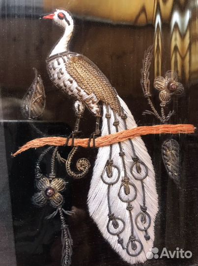 Картина «Павлин» ювелирторг СССР
