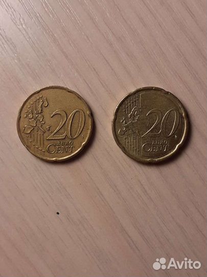Монеты 20 евроцентов
