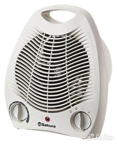 Тепловентилятор sakura SA-0500W спираль белый