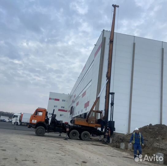 Забивка свай Сваебой Сваи забивные