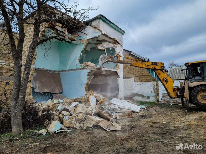 Демонтаж,снос зданий,домов,строений,вывоз строител
