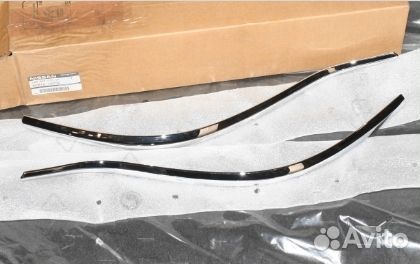 Молдинги бампера переднего хром ниссан juke 10-15