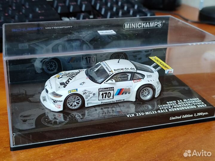Модель BMW Z4 M Coupe 1/43 Minichamps