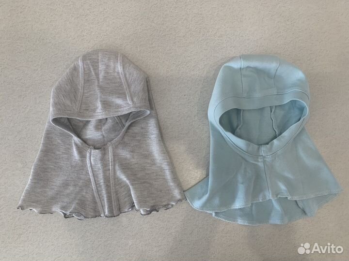 Шапка-шлем 2 шт для малыша р. 44-46