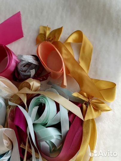 Лента атласная отрезки