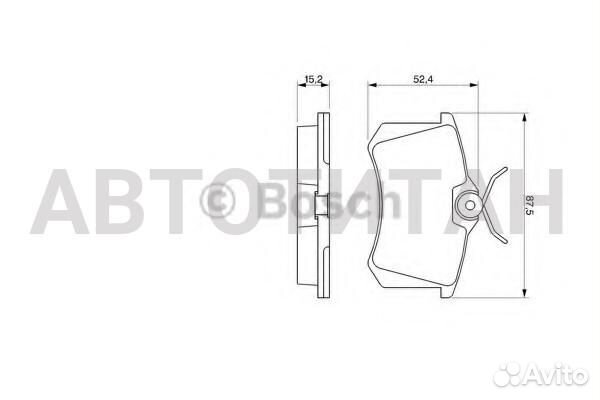 0 986 466 683 573005B колодки дисковые з. Renault