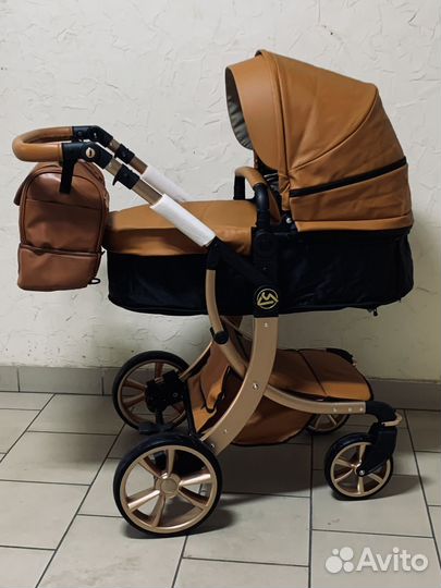 Новые коляски 3 в1 Luxmom 608-2 экокожа