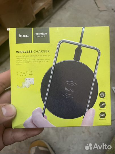 Безпроводная зарядка hoco cw14