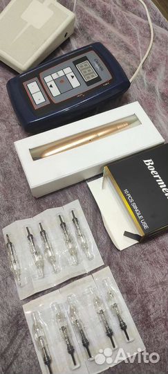 Машинка+блок+пидаль+расходн.для перманентного тату