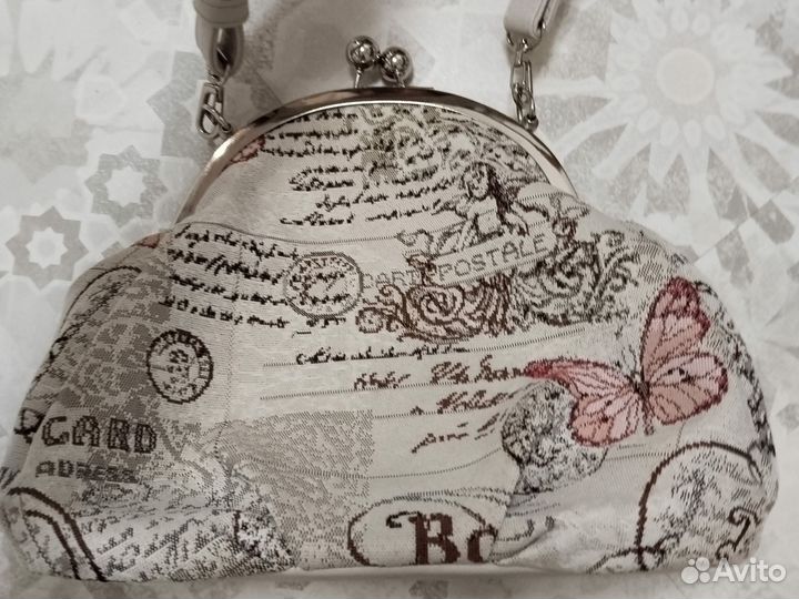 Сумка гобеленовая с фермуаром