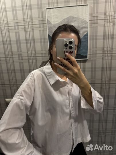 Рубашка женская белая 42