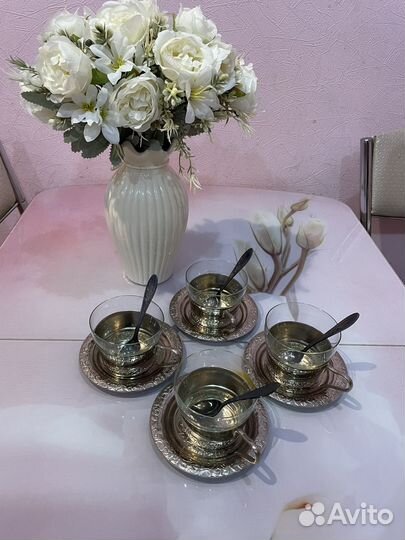 Кофейный набор из мельхиора