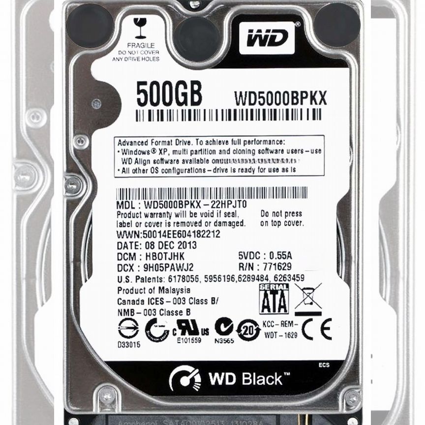[WD5000LPSX] Жесткий Диск Western Digital 500gb Sata Wd5000lpsx