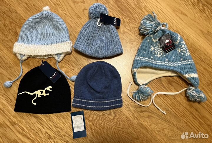 Новые зимние шапки р.51-53 варежки