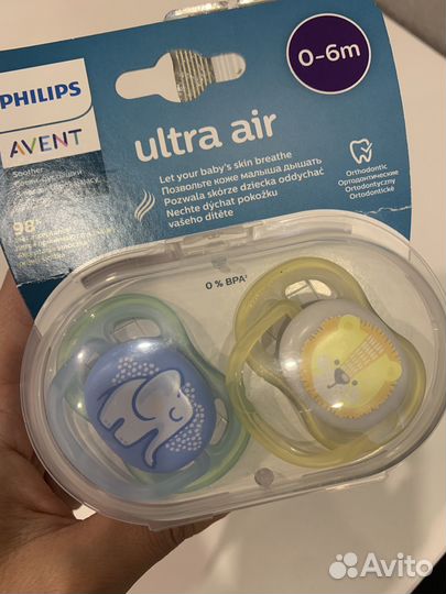 Соска пустышка avent 0 6