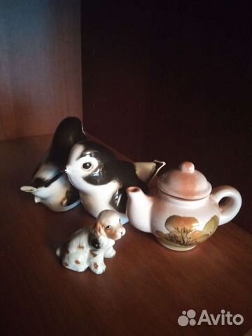 Керамические фигурки, подсвечники, колокольчики