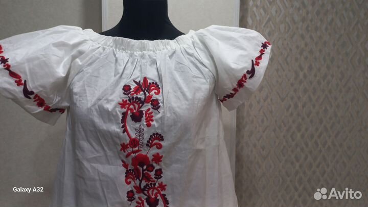 Блузка хлопок вишенка. 44 46р