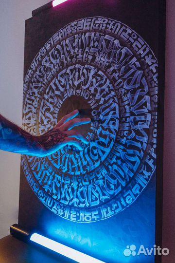 Роспись каллиграфия леттеринг