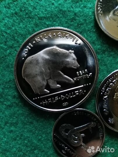 Монеты США резервация лос-койотес из 6 монет UNC