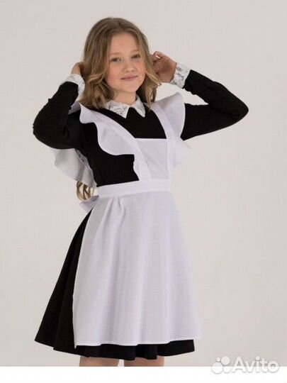 Фартук школьный белый