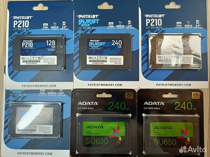 Новые SSD 2.5 и М.2 диски + OC Windows