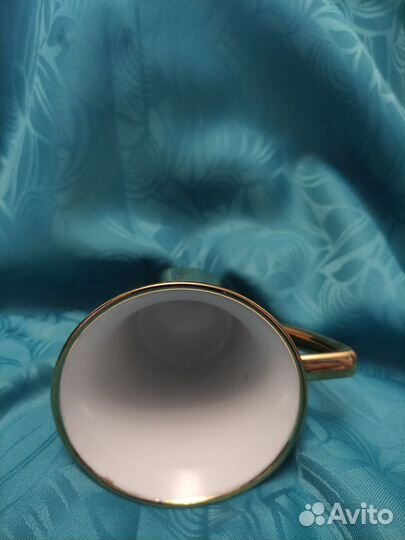 Чашка Нескафе neskafe фарфор золотая винтаж