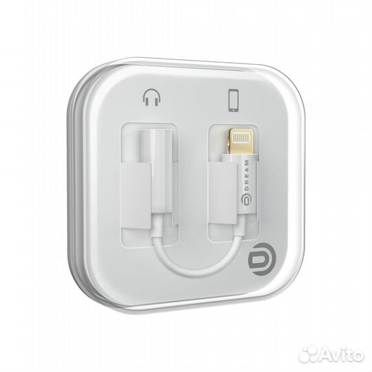 Аудио адаптер Apple 8-pin Lightning in-out AUX