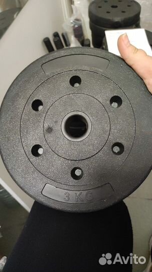 Гантели разборные обрезиненные