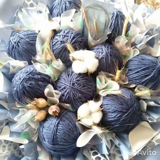 Букет из пряжи