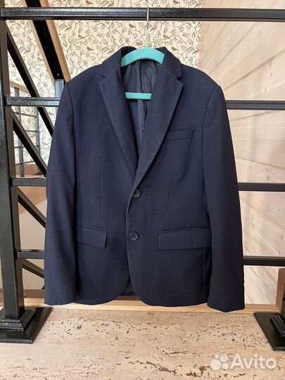 Пиджак школьный 140 синий