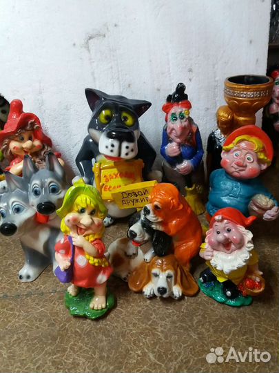 Садовые фигуры из гипсополимера