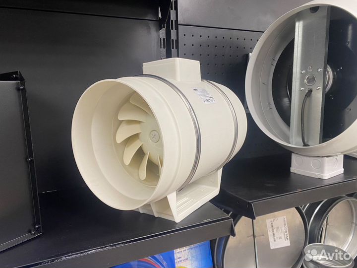 Канальный вентилятор 160 пластик тихий