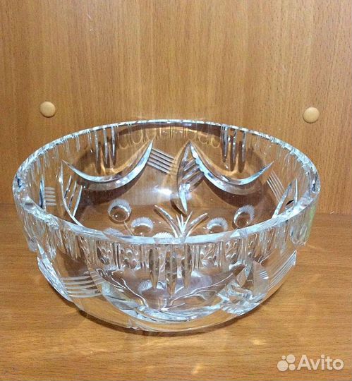 Ваза для фруктов хрусталь