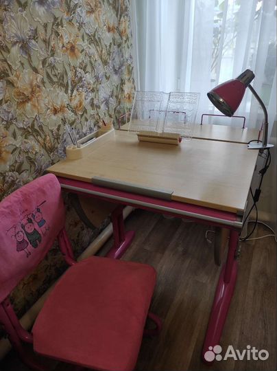 Растущая парта и стул Дэми+аксессуары в подарок