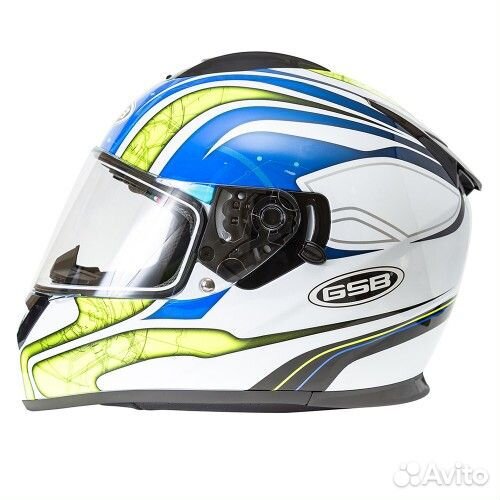 Шлем G-350 blue-yellow, XL