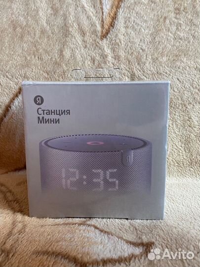 Яндекс станция мини с часами новая