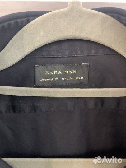Мужская рубашка zara L черная