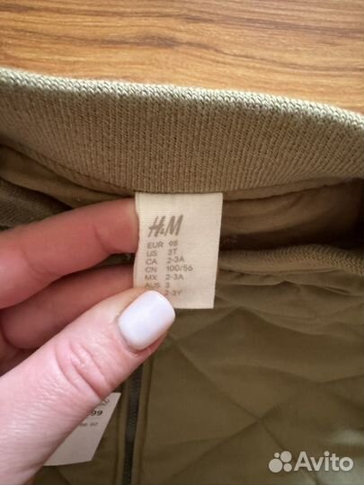 Куртка hm для девочки 98 новая
