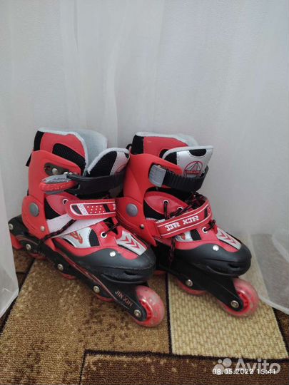 Роликовые коньки детские раздвижные