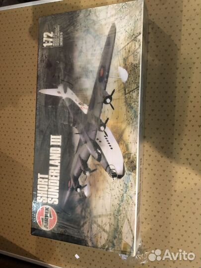 Сборная модель самолёта 1:72,short sunderland lll