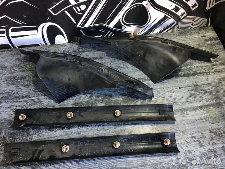 Защитные накладки порогов салона BMW 5 E60