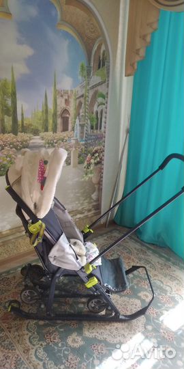 Санки коляска nika