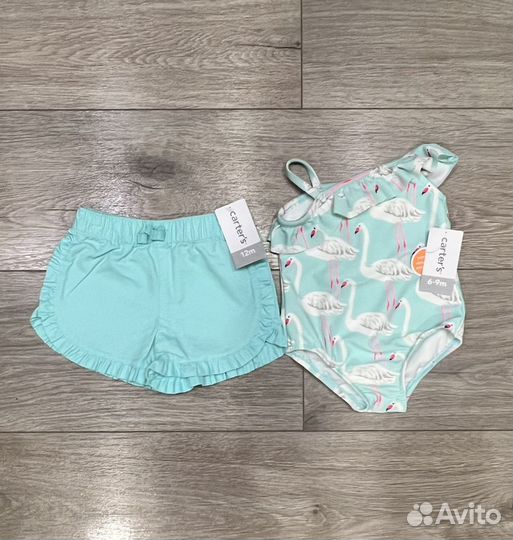 Carter’s пакетом для девочки 9-12 месяцев