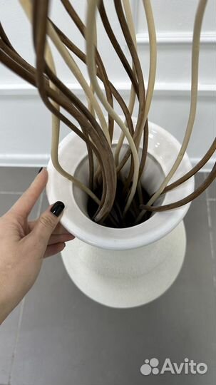 Ваза белая напольная большая