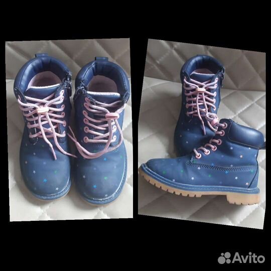 Ботинки демисезонные для девочки 28 размер